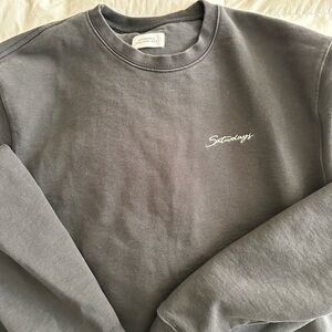 Saturdays New York City Bowery Signature Crew sweatshirt black